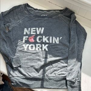 Gray New York Graphic Sweatshirt